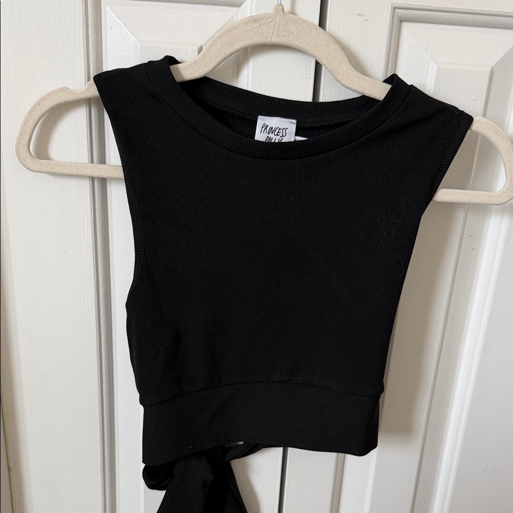 Princess Polly Black Knit Top